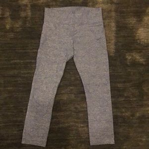 Lorna Jane size small denim blue crop legging